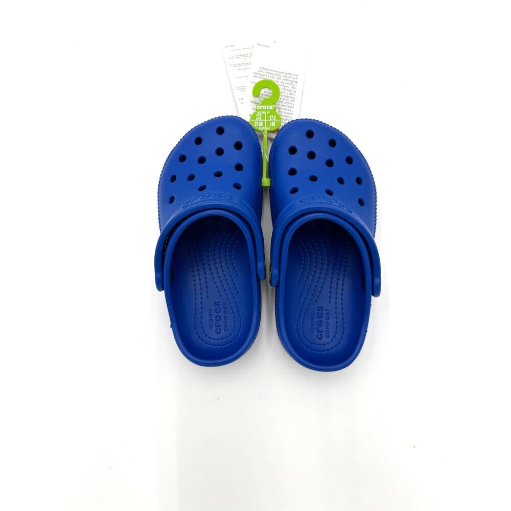 NWT Crocs Kids Classic Clog - Blue Bolt - c10